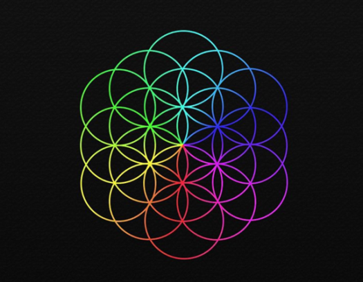 Coldplays „Blume des Lebens“ war auf Plakaten in Londoner U-Bahnhöfen gesichtet worden.