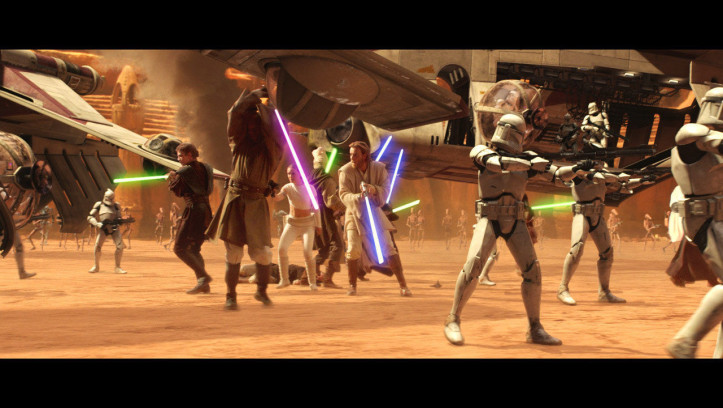 Gemeinsam mit der Armee der Klonkrieger befreien die anderen Jedi Obi-Wan und Co. aus den Fängen von Count Dooku.