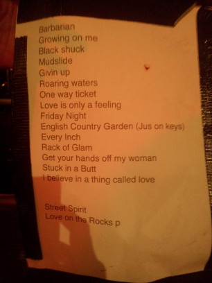 Darkness_Setlist