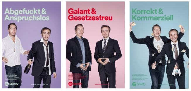 Werbeposter von Spotify mit Jan Böhmermann und Olli Schulz