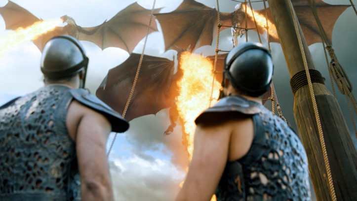 Die Drachen sind in „Game of Thrones“ selten zu sehen. Aber wenn, dann eben in voller Pracht. 