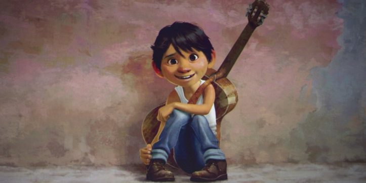 Ein Entwurf von Miguel, der Hauptfigur in „Coco“, der bei der D23 Expo vergangenes Jahr gezeigt wurde.