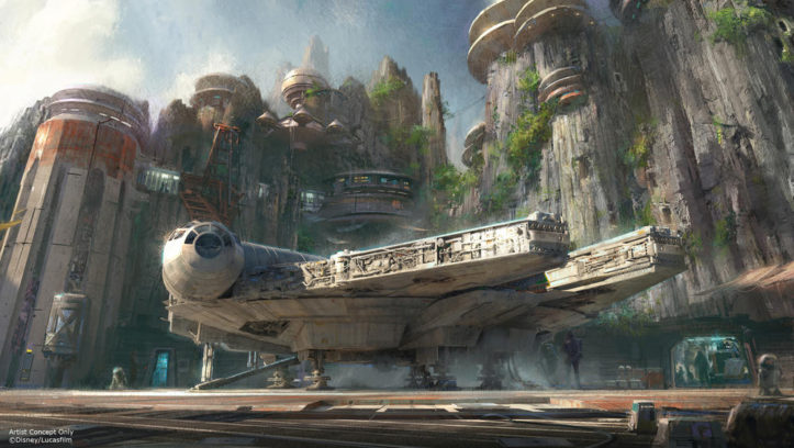 Der Millenium Falke, Han Solo geliebtes Schiff, auch liebevoll Schrottmühle genannt.