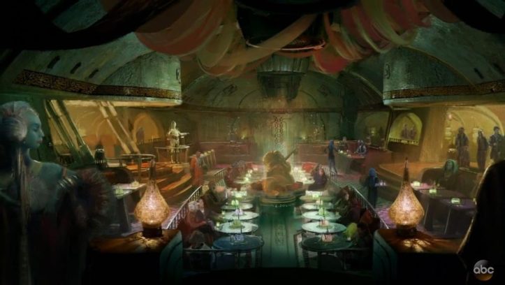 An solchen Tischen könnte man in Zukunft in den Genuss klassischer galaktischer Köstlichkeiten kommen.