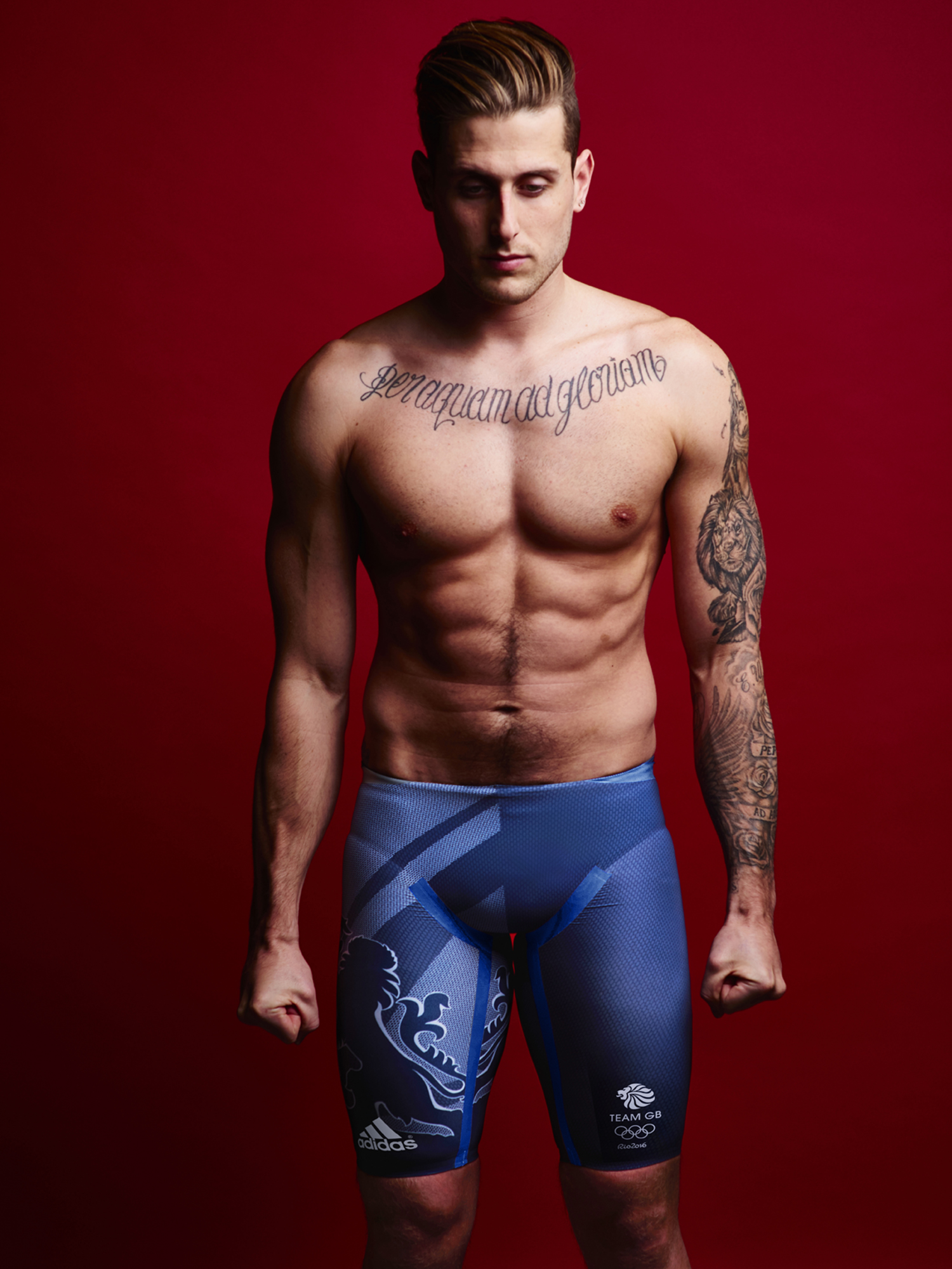 LONDON, ENGLAND - UNDATED: In this handout image from adidas, Team GB athlete Chris Walker-Hebborn pictured in adidas Team GB Rio 2016 Olympic kit in London, England. (Photo by Ben Duffy/adidas/Handout/Getty Images)