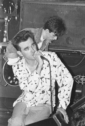 Morrissey and Johnny Marr of The Smiths perform live on stage at The Royal Albert Hall, London, 05 April 1985. (Photo by Phil Dent/Redferns)