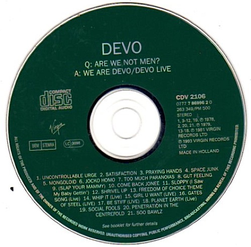 Devo - Devo Live