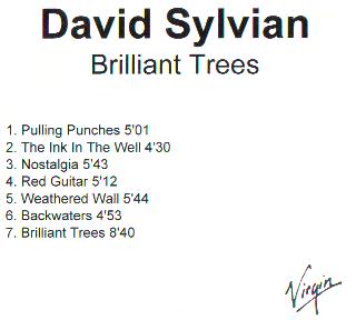 David Sylvian - Brilliant trees