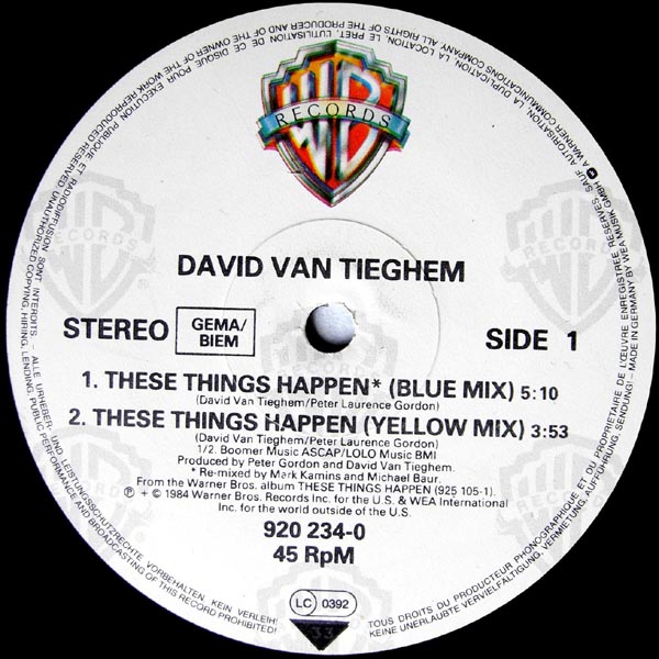 David van Tieghem  - These things happen