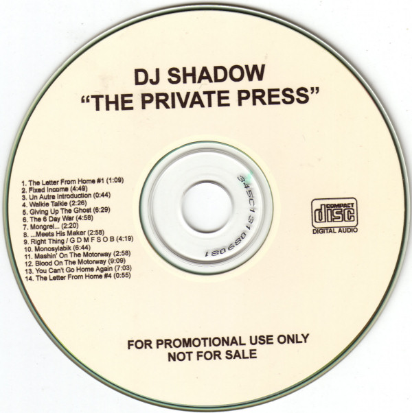 DJ Shadow - The Private Press
