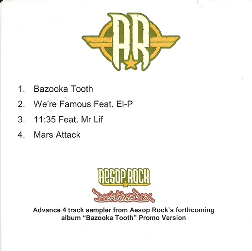 Aesop Rock - Bazooka Tooth