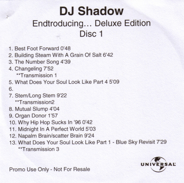 DJ Shadow - Endtroducing... Deluxe Edition