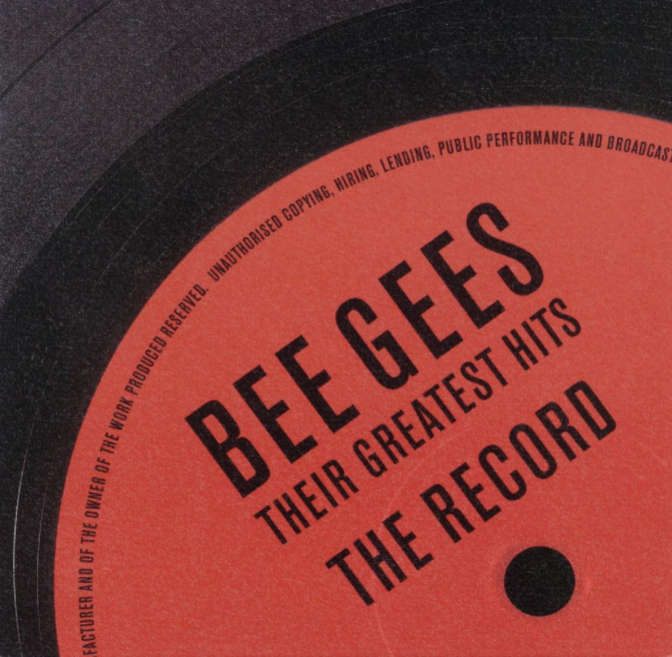 Bee Gees, The Record, Their Greatest Hits, Cover