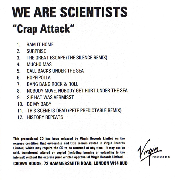We Are Scientists - Crap Attack