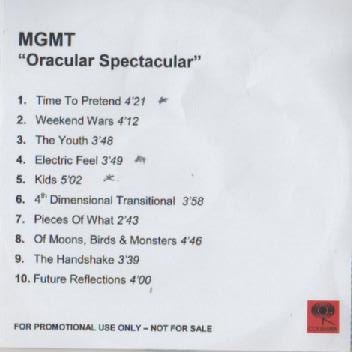 MGMT - Oracular Spectacular