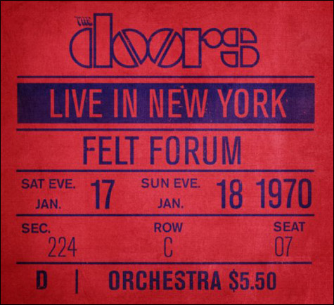 The Doors Live In New York Cover