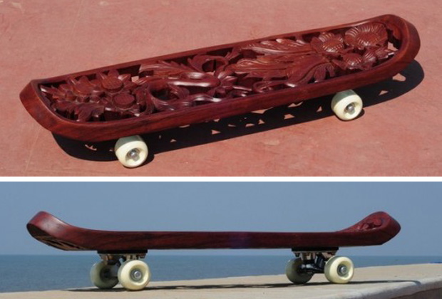Tobias Megerle - Hand Carved Skateboard