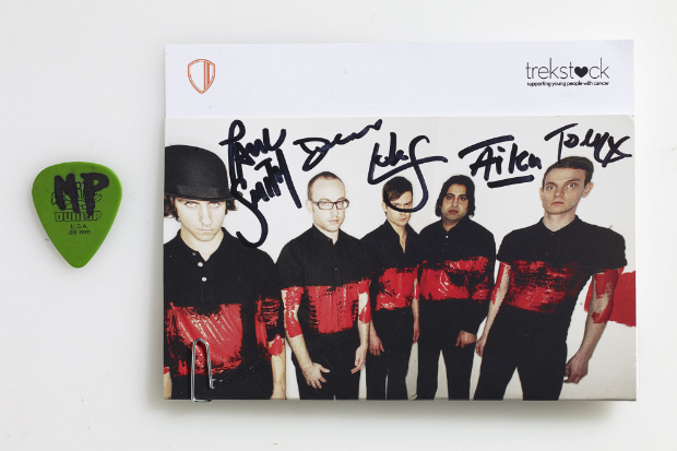 Maximo Park Plectrum mit Autogrammkarte