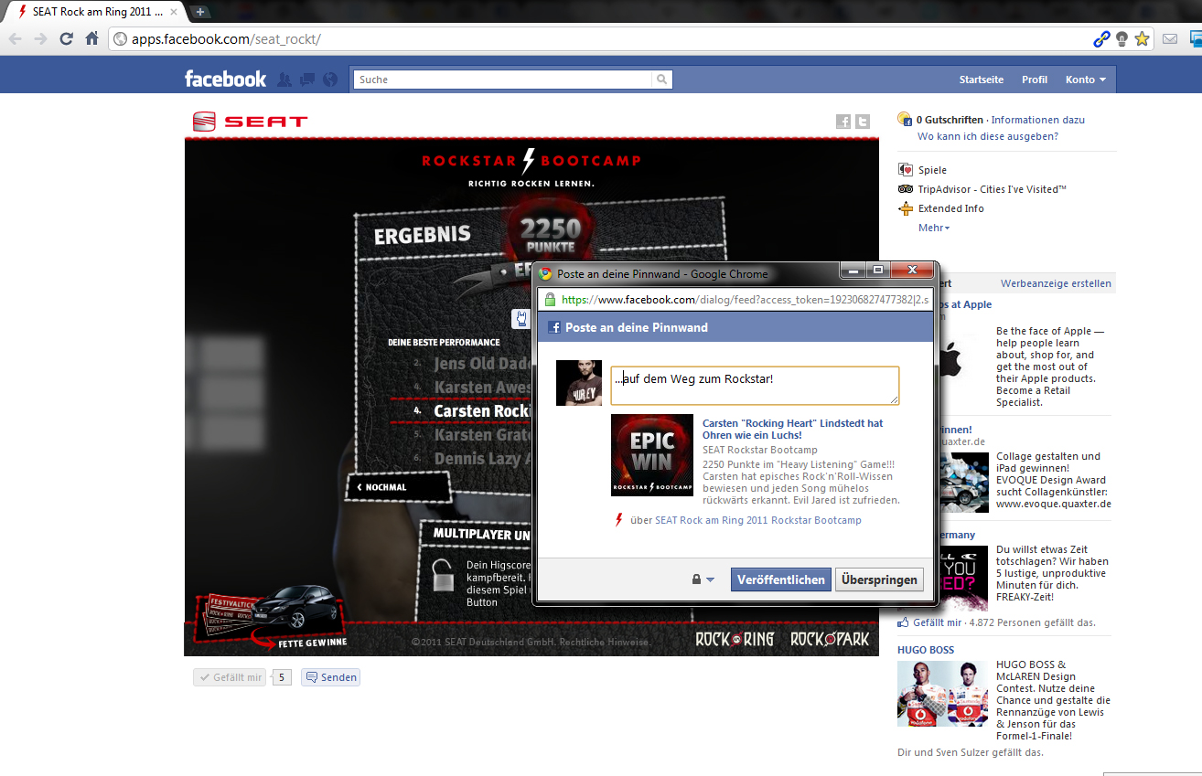 Schaffst Du es zu Punkten winken fette Gewinne: Ein SEAT Ibiza Sonderedition oder Tickets für das Zwillingsfestival!