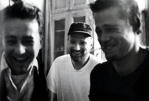 Edward Norton, David Fincher and Brad Pitt
