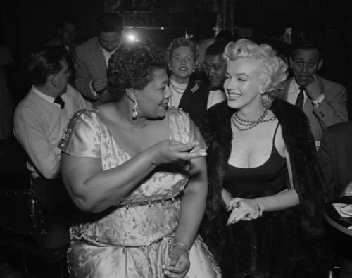 Ella Fitzgerald and Marilyn Monroe
