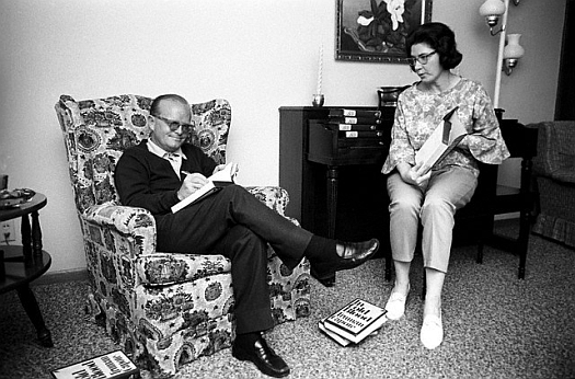 Truman Capote and Harper Lee. Image by © Steve Schapiro/Corbis