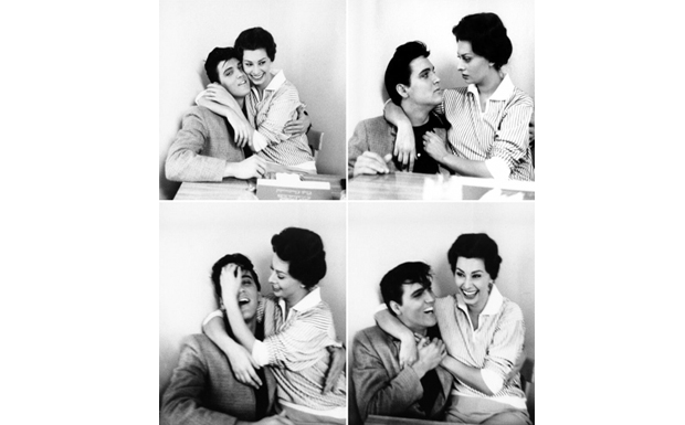 Elvis Presley and Sophia Loren by Bob Willoughby, 1958
