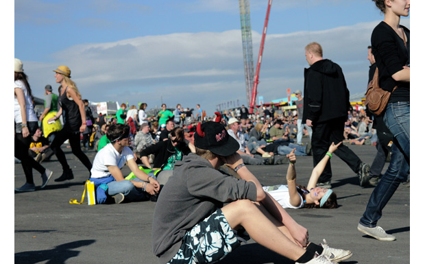 Alternastage vor dem Gig von The Ting Tings