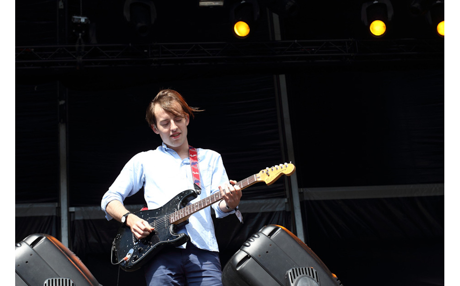 Bombay Bicycle Club spielten als eine der ersten Bands auf dem Festival am Freitagnachmittag.