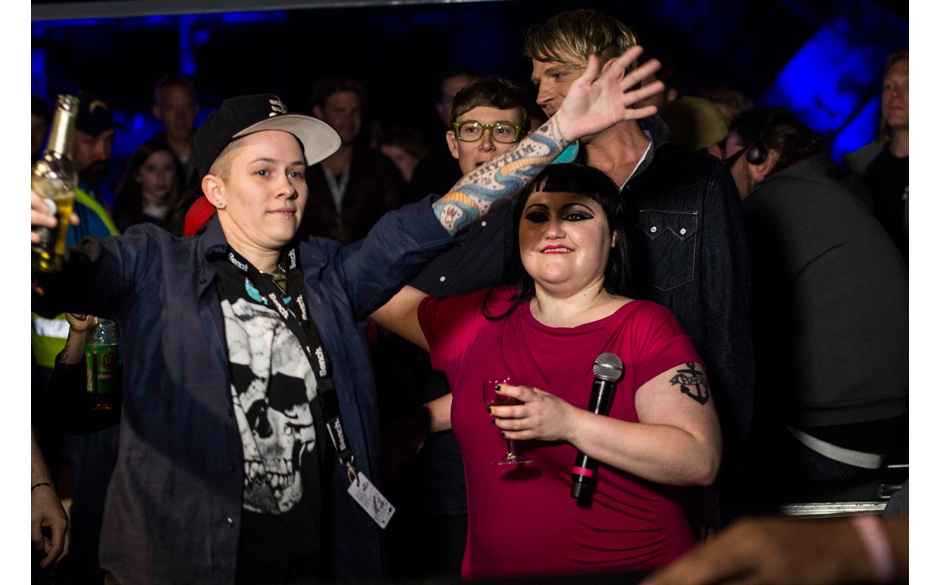 Hannah Blilie und Beth Ditto von Gossip