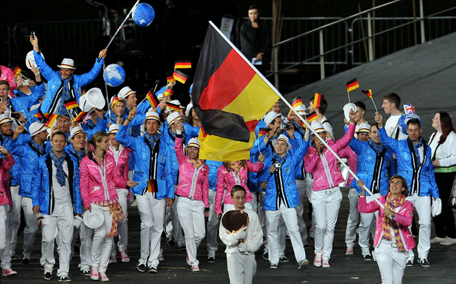 LONDON, ENGLAND - JULY 27:  during the Opening Ceremony of the London 2012 Olympic Games at the Olympic Stadium on July 27...