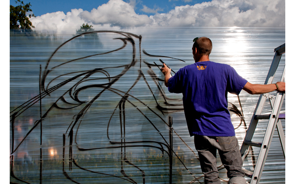 Kunst gab es auch auf dem Way Out West.