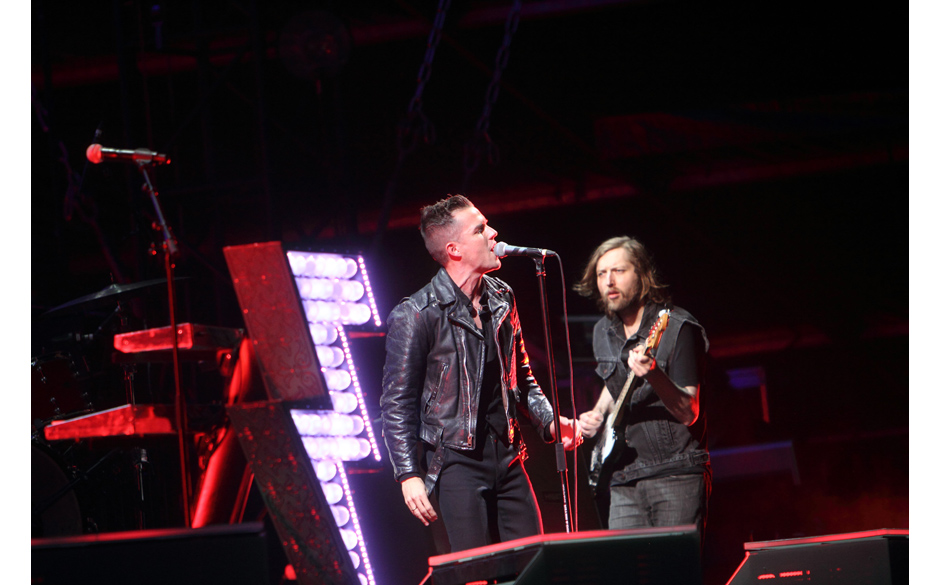 Brandon Flowers (links) und Mark August Stoermer von The Killers
