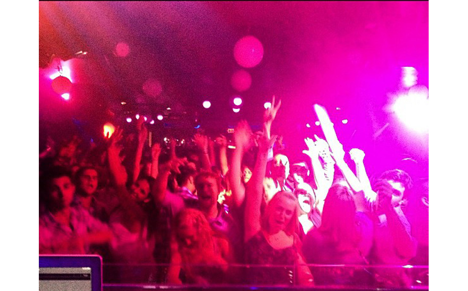 So sieht die erste Reihe des Jermaine-Dupri-Publikums aus.