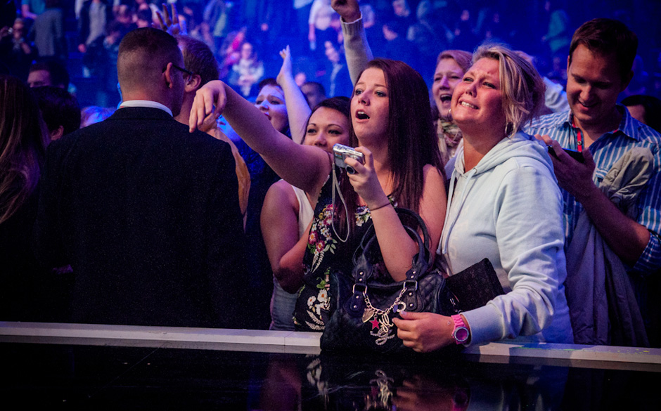 ... für seine kreischenden Fans