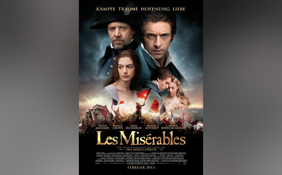 Der Musical-Film "Les Misérables" wird in der Kategorie "Bester Film - Komödie/Musical" ausgezeichnet.
