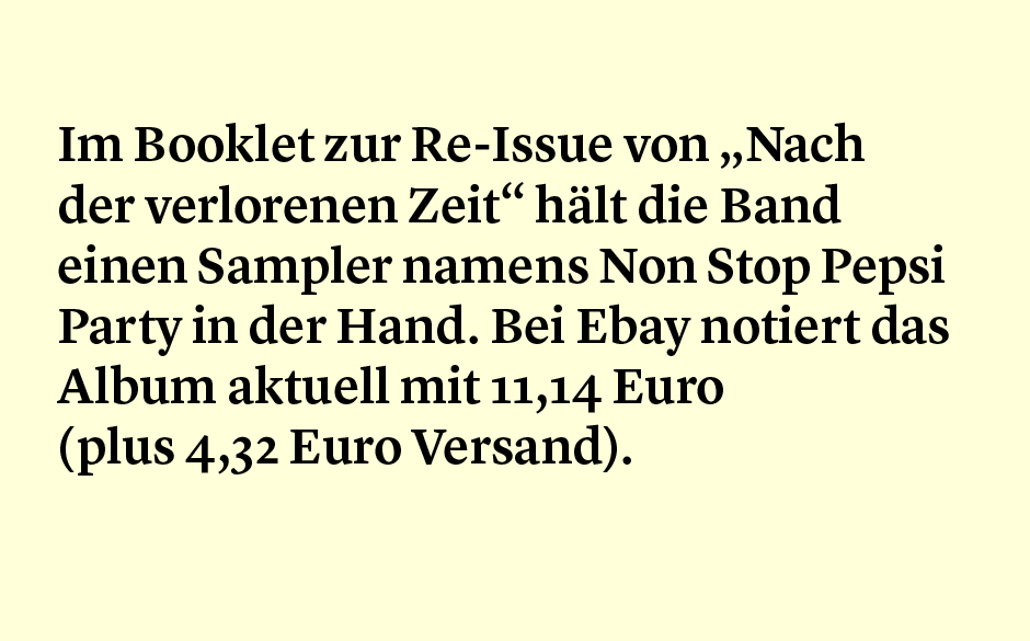 Faktum 17: Nach der verlorenen Zeit