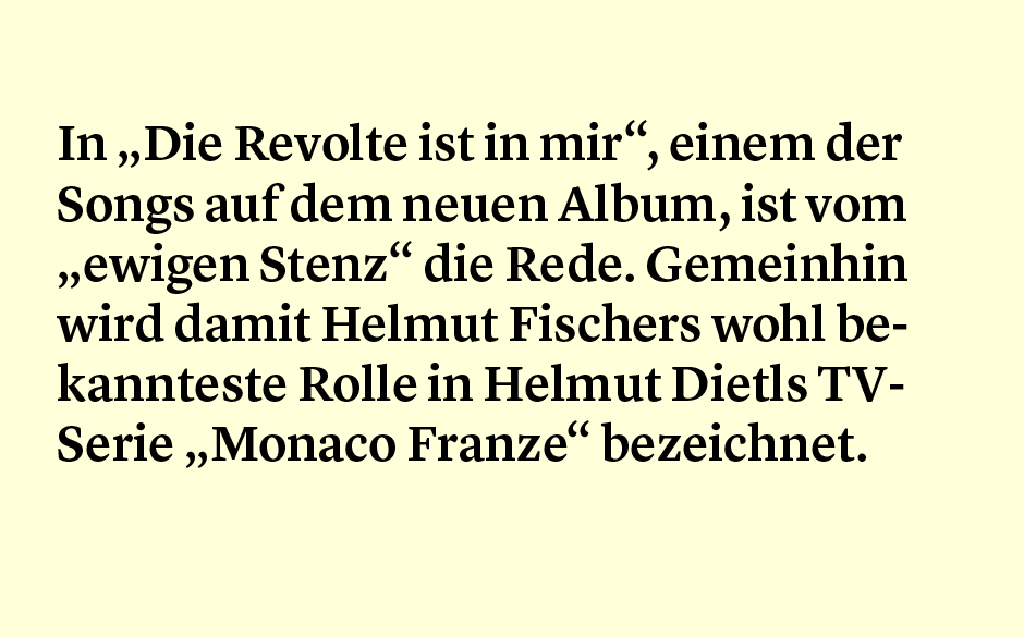 Faktum 21: Monaco Franze und Tocotronic