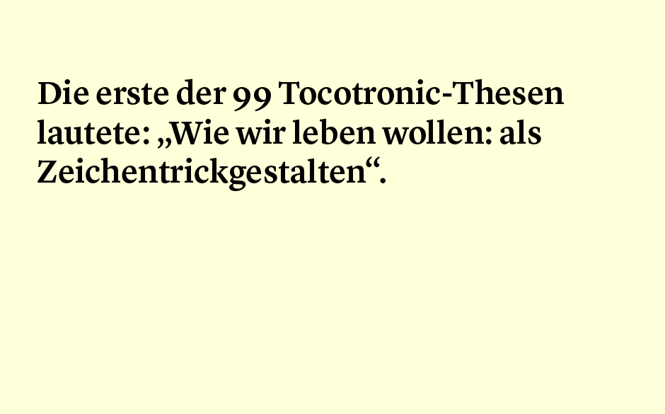 Faktum 23: Zeichentrick und Tocotronic