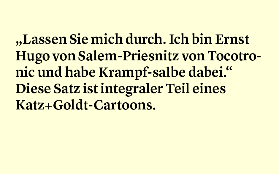Faktum 45: Katz und Goldt und Tocotronic