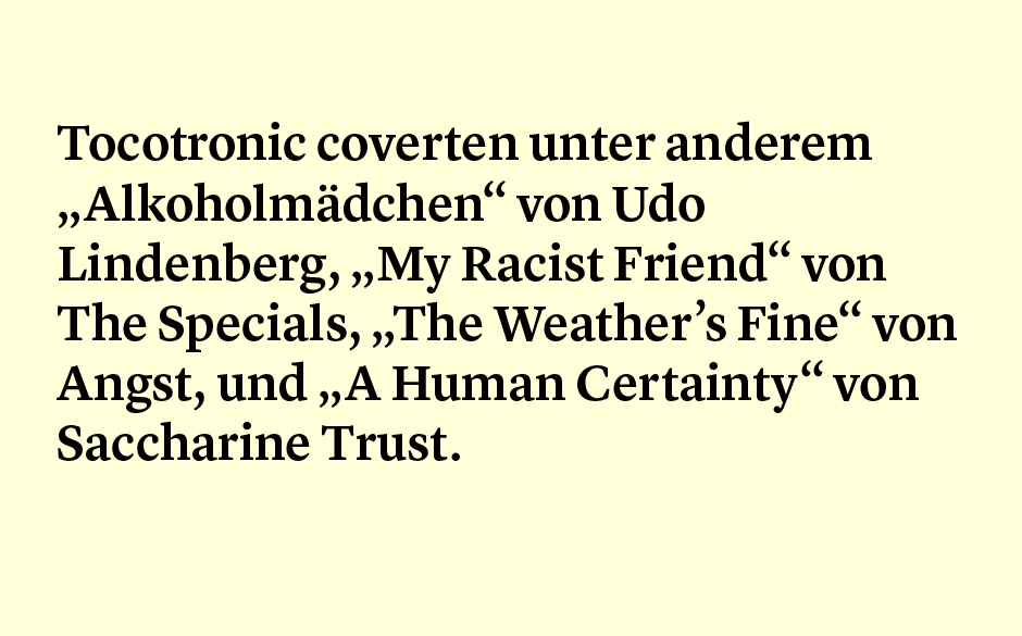 Faktum 69: Tocotronic-Plagiate