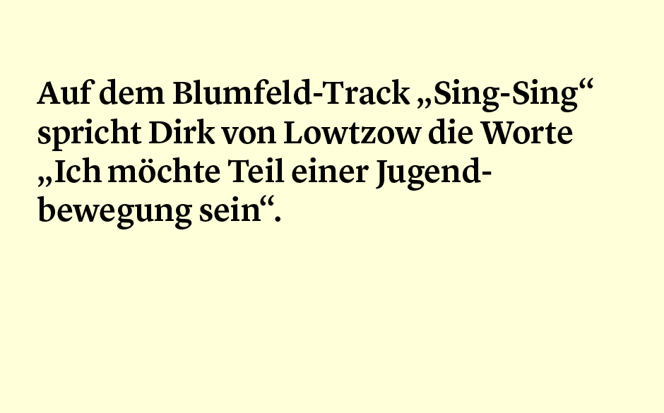 Faktum 71: Sing-Sing Blumfeld und Tocotronic