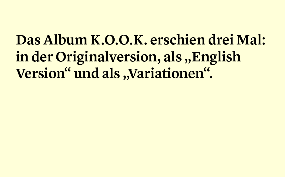 Faktum 82: die Variationen von K.O.O.K.