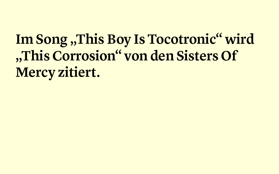 Faktum 84: Referenzen von Tocotronic
