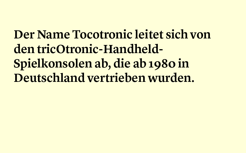 Faktum 87: Tocotronic - der Bandname