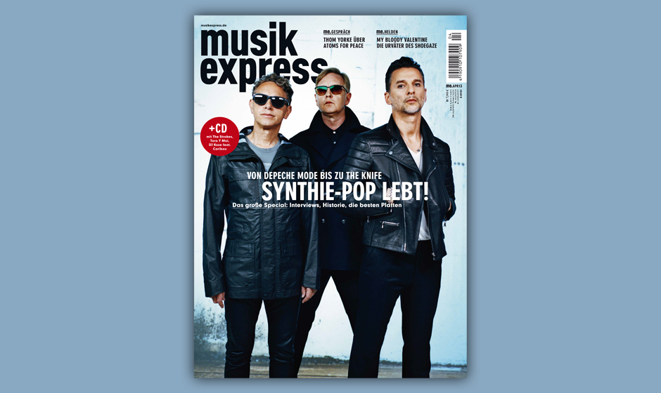 Depeche Mode auf dem Titel des Musikexpress 4/2013