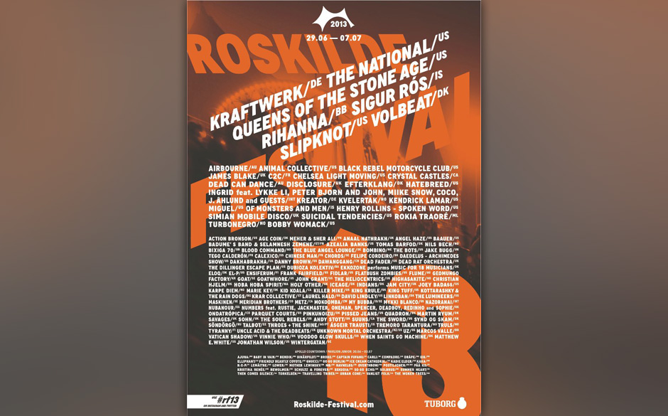 Roskilde: das Line-Up 2013
