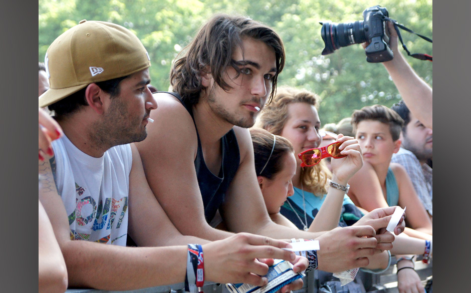 warten in der ersten Reihe