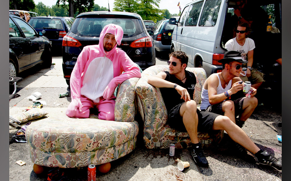 Omas Couch durfte auch mit zum Festival