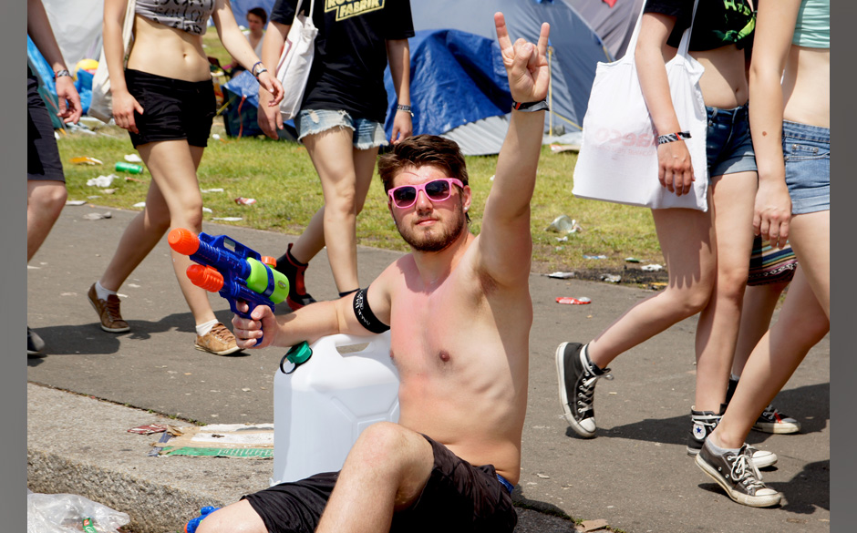 Bei den Temperaturen war jede Erfrischung willkommen